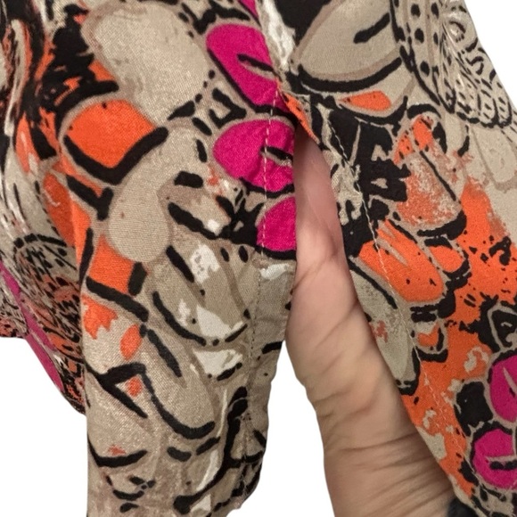 MASAI - SZ SMALL & OVERSIZED - VIBRANT FLORAL PATTERN - TUNIC TOP- POCKETS - B10 - Picture 5 of 13